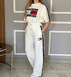 Tom Beyaz Eşofman Takımı